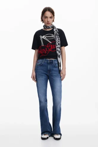T-shirt con lacci Cherry