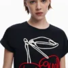 T-shirt con lacci Cherry