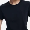 T-shirt con logo in strass