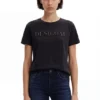T-shirt con logo lucido