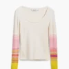 T-shirt con maniche stampate