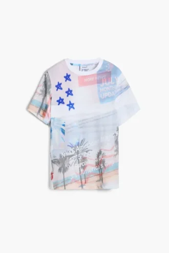 T-shirt con stampa American Magic