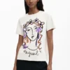 T-shirt con stampa del viso