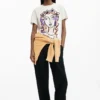 T-shirt con stampa del viso