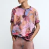 T-shirt con stampa floreale T-shirt con stampa floreale