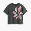 T-shirt con stampa floreale