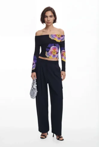 T-shirt con stampa floreale M. Christian Lacroix