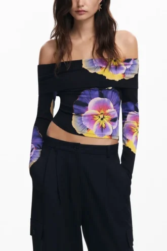T-shirt con stampa floreale M. Christian Lacroix