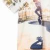 T-shirt con stampa fotografica da skater T-shirt con stampa fotografica da skater