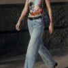 T-shirt con stampa gatto