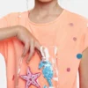 T-shirt con tasca del mare