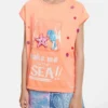 T-shirt con tasca del mare