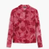 T-shirt floccata con bottoni