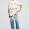 T-shirt in cotone stampata
