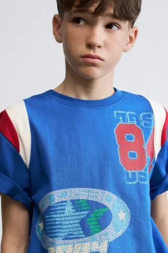 T-shirt in cotone stampata