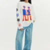 T-shirt in cotone stampata