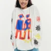 T-shirt in cotone stampata