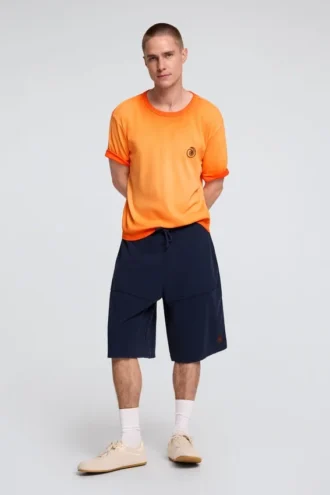 T-shirt in maglia con sfumature