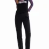 T-shirt in tulle Patchwork con messaggio T-shirt in tulle Patchwork con messaggio