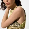T-shirt multicolore all’uncinetto