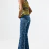 T-shirt multicolore all’uncinetto