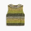 T-shirt multicolore all’uncinetto
