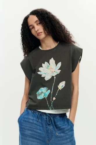 T-shirt stampata 100% cotone