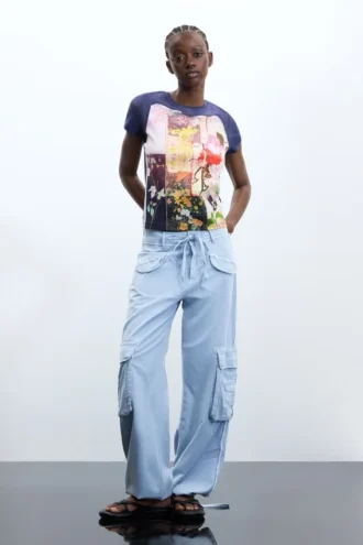 T-shirt stampata 100% cotone