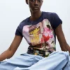T-shirt stampata 100% cotone