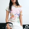T-shirt stampata 100% cotone