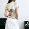T-shirt stampata 100% cotone