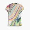 T-shirt stampata a onde