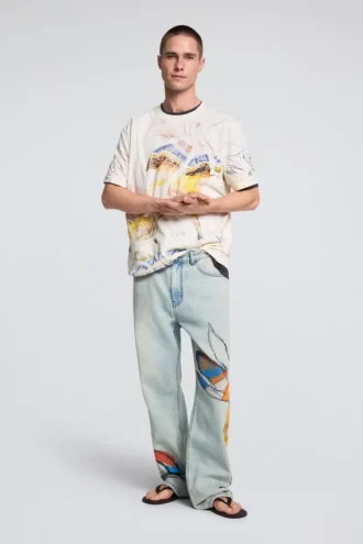 T-shirt stampato con disegni