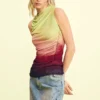 Top asimmetrico drappeggiato