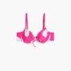 Top bikini con conchiglie fucsia
