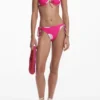 Top bikini con conchiglie fucsia