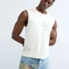 Top con spalline sottili ricamato Top con spalline sottili ricamato