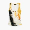 Top con spalline stampato Top con spalline stampato
