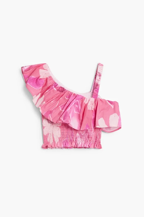 Top floreale con peplo Top floreale con peplo