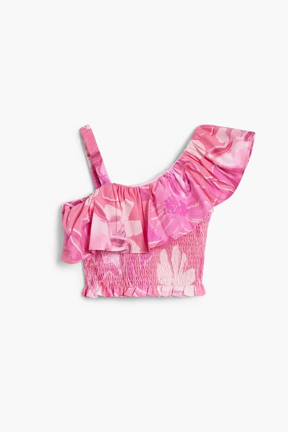 Top floreale con peplo Top floreale con peplo
