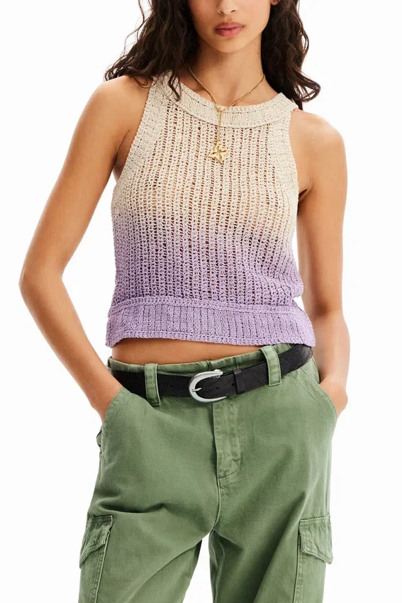 Top in tricot sfumato Top in tricot sfumato