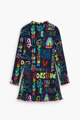 Vestito a maniche lunghe con scritte Vestito a maniche lunghe con scritte