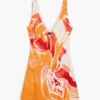 Vestito a petali con spalline