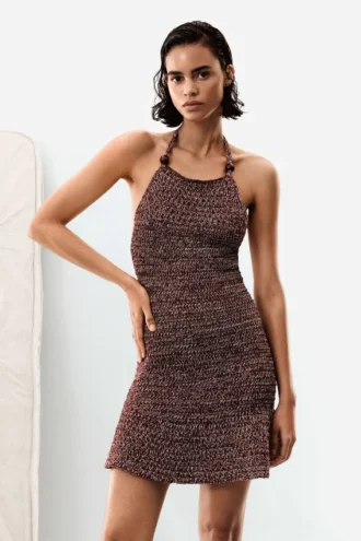 Vestito a spalline in maglia