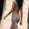 Vestito a spalline in maglia