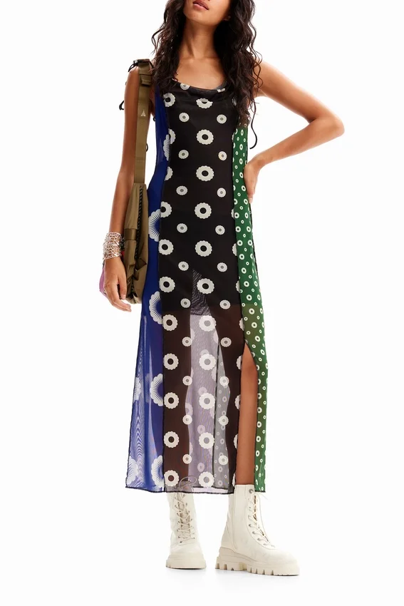 Vestito a tubino midi con motivi geometrici Vestito a tubino midi con motivi geometrici