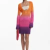 Vestito all’uncinetto tie-dye