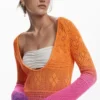 Vestito all’uncinetto tie-dye