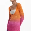 Vestito all’uncinetto tie-dye