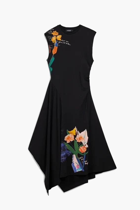 Vestito asimmetrico a fiori Vestito asimmetrico a fiori